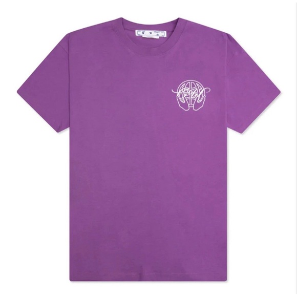 Off-White Purple Short Sleeve Tee